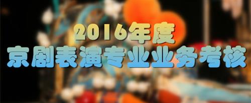 干逼插进去视频国家京剧院2016年度京剧表演专业业务考...